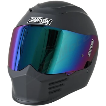 Šalmas SIMPSON Speed 06 Matinis Juodas