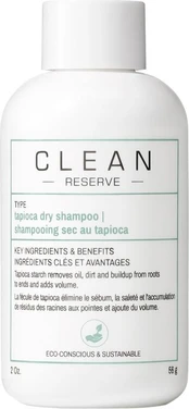Clean, Tapioca, Hair Sausas šampūnas, For Volume, 56 g kaina