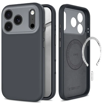 Pilkas dėklas Apple iPhone 17 Pro Max / 18 Pro Max telefonui "Tech-Protect Uniq Magsafe CC"