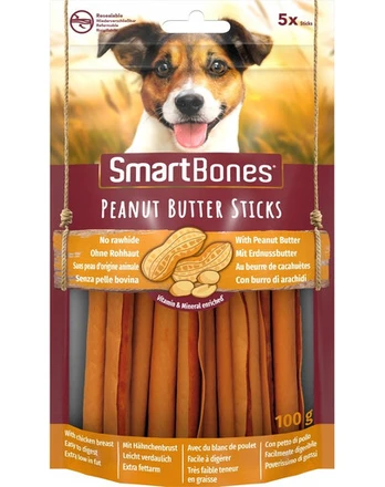 Skanėstas šunims SmartBones Sticks Peanut Butter, 0.1 kg, 5 vnt.