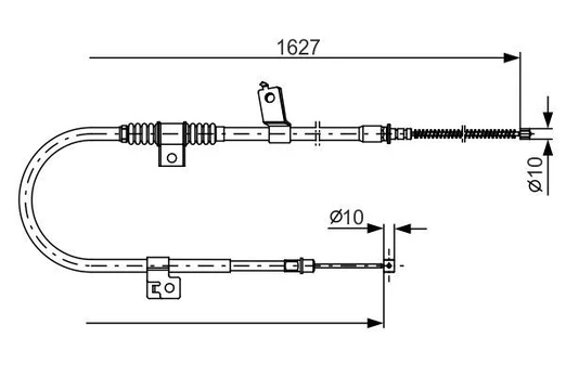 Trosas, stovėjimo stabdys BOSCH 1987482274