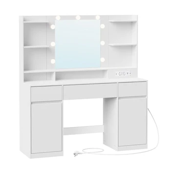 Tualetinis staliukas 40x107x144 cm baltas