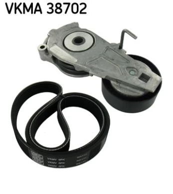 V formos rumbuotas diržas, komplektas SKF VKMA 38702