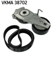 V formos rumbuotas diržas, komplektas SKF VKMA 38702 kaina