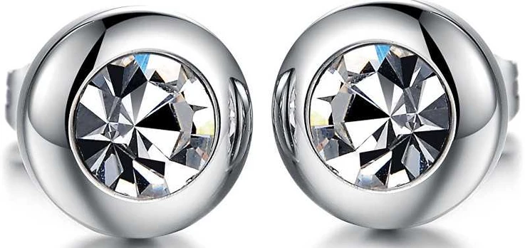 Troli Small earrings with crystal clear KES-046