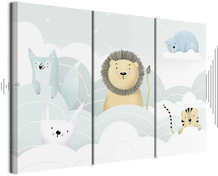 Artgeist Paveikslas - Fairy-Tale Zoo (3 Parts)