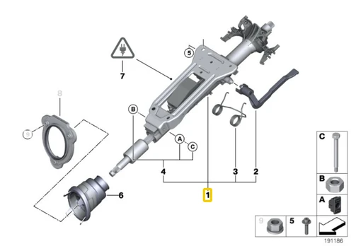 Bmw 3 E90 E92 E93 Valdymo Stiprintuvas Originalus 32306789299