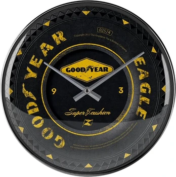 SIENINIS LAIKRODIS »Goodyear - Wheel«, Nostalgic-Art