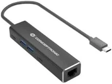 Adapteris AV Conceptronic CONCEPTRONIC Adapteris USB-C -> 2,5GbE 2xUSB-C USB-A 0,15m sw