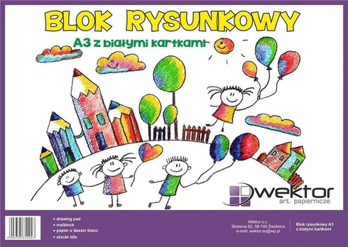 Wektor Vektorius piešimo blokas A3/20K (10 vnt.)