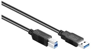 Kabelis USB Alcasa 3m USB 3.0 kabelis USB USB 3.2 Gen 1 (3.1 Gen 1) USB A USB B 5 Gbit/s (2710-S03)