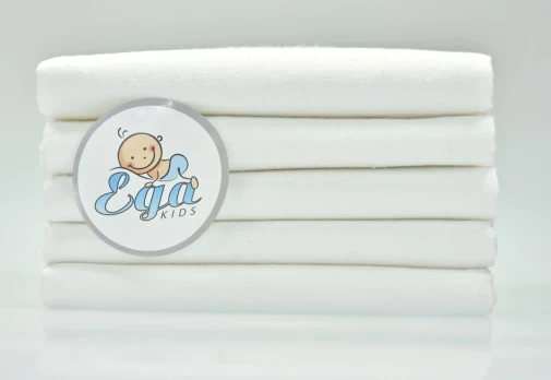 EGAKIDS vystyklas flanelinis, 0m+, 80/80, 1 vnt., white, CH-772