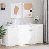 Šoninė spintelė, baltos spalvos, 160x36x75cm, mdp kaina