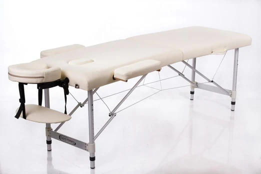 RESTPRO® ALU 2 (S) CREAM sulankstomas masažo stalas