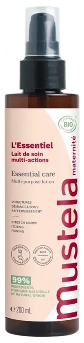 Mustela ESSENTIAL CARE multi-action pienelis kūnui 200 ml