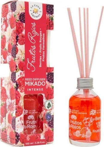 La Casa de los Aromas Mikado Intense kvepalų lazdelės Raudon Fruit 100ml