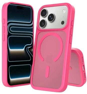 Dėklas Screenor ICY iPHONE 18 PRO/17 PRO MAGSAFE Rožinis