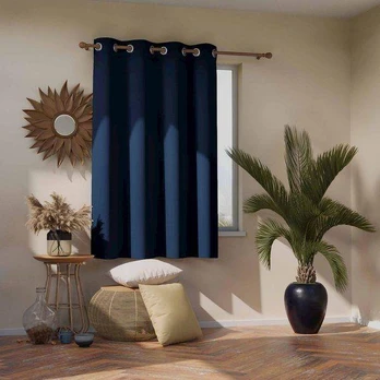 AmeliaHome CURT/AH/BLACKOUT/EYELETS/INDIGO/140X175/1PC