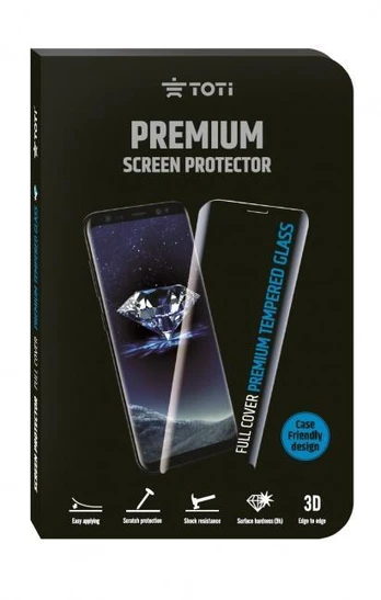 Toti Samsung S8 G955 Apsauginis stiklas Juodas