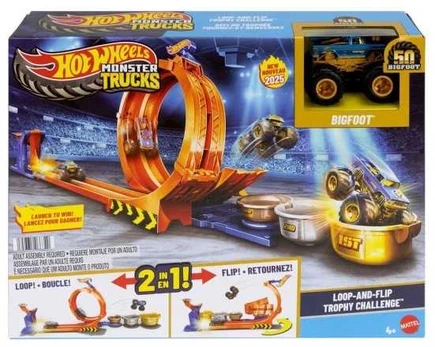Hot Wheels HW Monster Trucks Loop & Flip Trophy Challenge