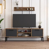 Svetainės baldų komplektas Kalune Design Riga, vidaus, riešuto/antracito kaina