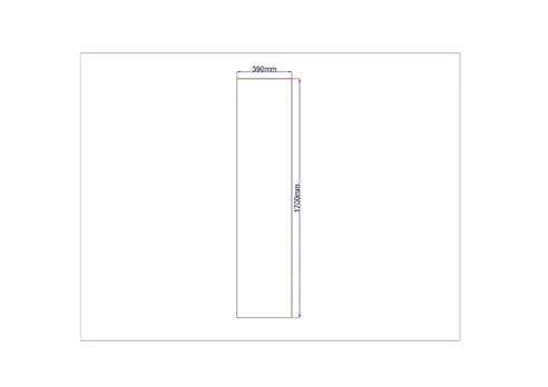 Dušo kabinos šoninis stiklas tiesus 390x1700 grey 3.108.