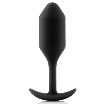 B-Vibe Snug Plug 2 analinis kaištis, 114 g, juodas