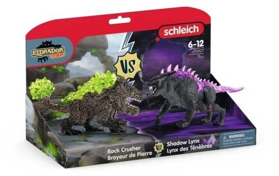 Schleich Shadow lynx vs. Rock crusher
