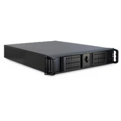 Inter-Tech IPC 2U-2098-SL Rack Juodas kaina