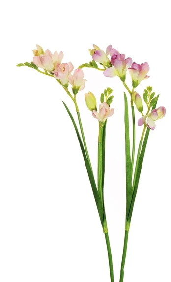 Artificial flower. freesia. blush col./violetinė col.. 59 cm