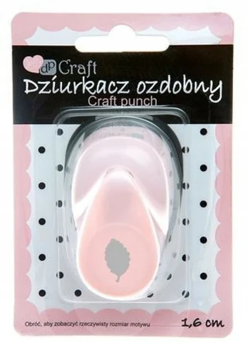 Dp Craft Figūrinis skylamušis vaikams, gražus raštas, 1,6 cm, beržas