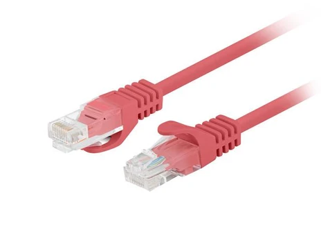 PATCHCORD KAT.5E UTP 1.5M Raudonas FLUKE PASSED LANBERG 10-PACK