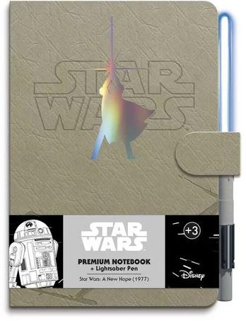 ERIK Star Wars Luke Skywalker A5 premium notebook + light sabre pen