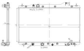 Variklio radiatorius NRF NRF 550040