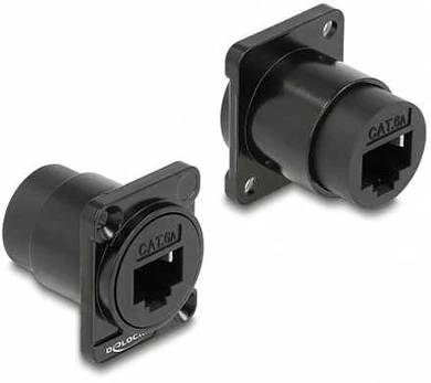 Delock D-Typ Modul RJ45 Cat.6A Buchse zu Buchse