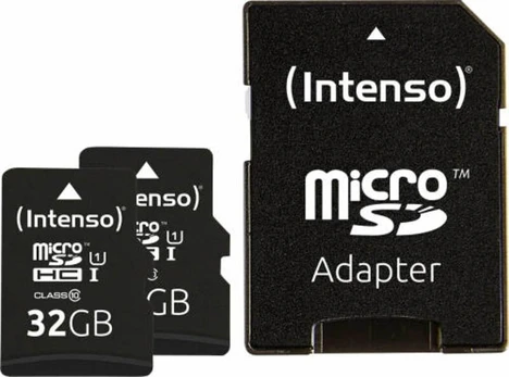 Atminties kortelė telefonui Intenso Micro SDHC UHS-I 2x32GB Premium