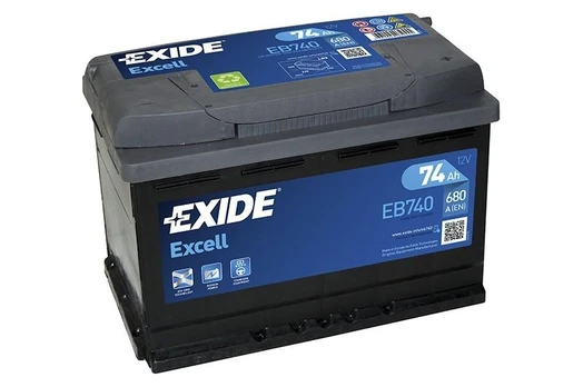 EXIDE EB740 74Ah 680A (EN) 12V akumuliatorius