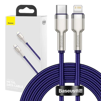 Baseus Cafule Series Metal Data USB Type C - Lightning Cable Power Delivery 20 W 2 m violet (CATLJK-B05)