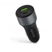 Įkroviklis Epico 45W PD CAR, USB-C/USB-A, pilka, 45 W kaina