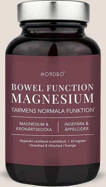 Nordbo - Vegan Bowel Function Magnesium - 60 tablets