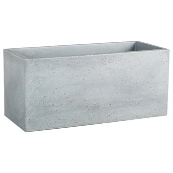 Vazonas Scheurich Stony Grey 240/60, plastikinis, 59 cm, Ø 59 cm x 25 cm, pilkas