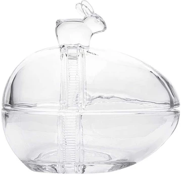 Glass egg box 13,5x9,5x12,5 cm
