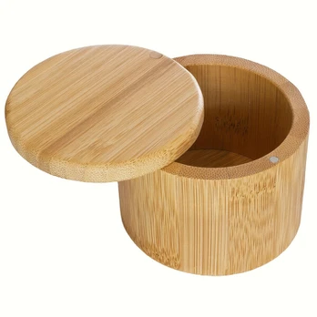 bambukinė druskos dėžutė