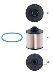 MAHLE KX 420D Kuro filtras
