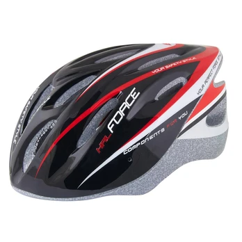 Šalmas FORCE Hal 54-58cm (juoda/raudona/balta)