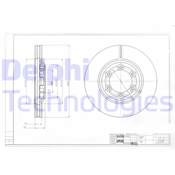 DELPHI BG4175 Brake Disc