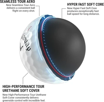 Callaway Golf Chrome Tour X golfo kamuoliukai