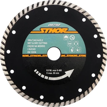 Deimantinis pjovimo diskas "turbo" HS 180mm