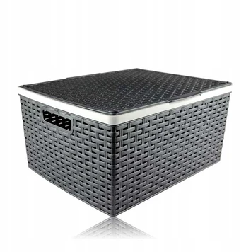 Krepšelis su dangteliu RATTAN 41X34X20