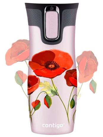 Termo puodelis Contigo West Loop 2.0 470 ml – „Aguonos Rožinis Matinis“